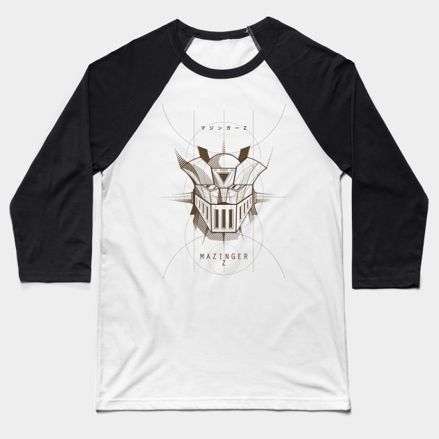 081 Project Mazinger Z Baseball T-Shirt by Yexart